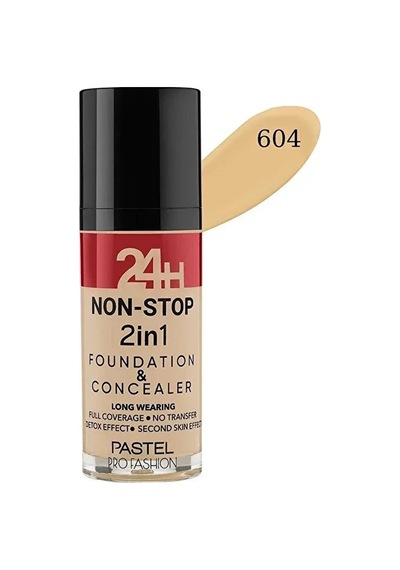 24h Non Stop 2in1 Foundation & Concealer - No: 604 Vanilla Diğer