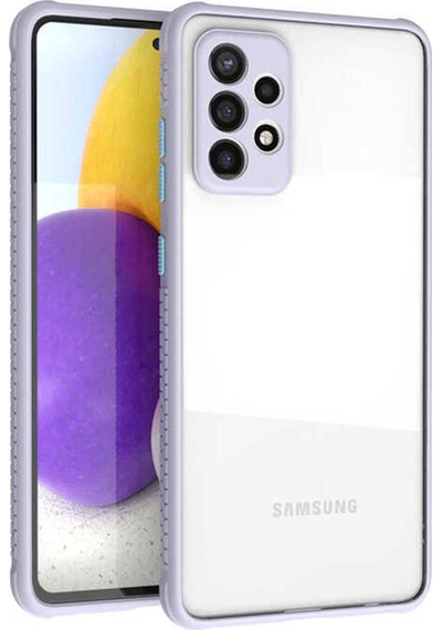 Samsung Uyumlu Galaxy A72 Kılıf Zore Kaff Kapak Mor