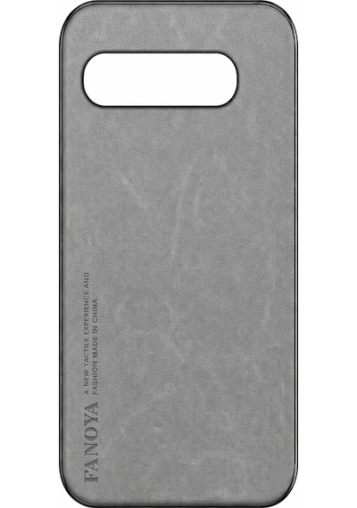 Microcase Google Pixel 10a İle Uyumlu Luxury Leather Series Deri Desenli Plastik Koruma Kılıf - Al8125 Gri
