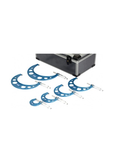Dasqua 0-150mm 6 Parça Mekanik Mikrometre Seti 0.01mm 4111-8215a
