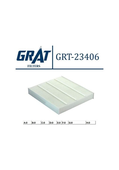 Grat 23406 Kabin Filtresi Honda Civic 9600 Crv 9701 Rover 400 9600 Mitsubishi Lancer 09 -asx 09 -outlander 09 Teklı 80291st3e01