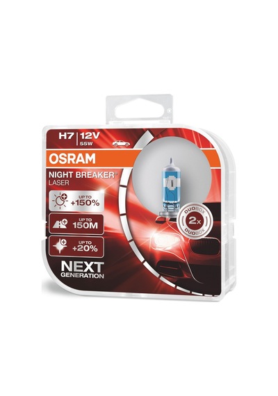 Ceparotomotiv Osram Night Breaker Laser H7 Ampul Takımı %150 Daha Fazla Işık