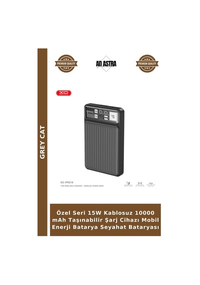 Özel Seri 15w Kablosuz 10000 Mah Taşınabilir Şarj Cihazı Mobil Enerji Batarya Seyahat Bataryası Çok Renkli