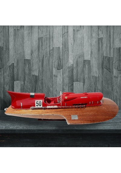 Ferrari Hydroplane Sürat Teknesi Model Yat Gemi 90cm