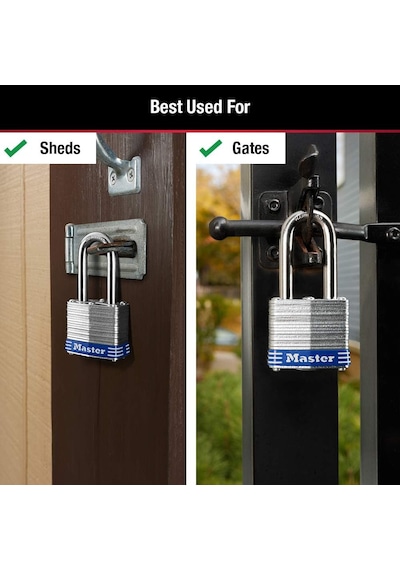 Master Lock 3qlf Dış Mekan Asma Kilit, Anahtarlı, 4 Adet Aynı And