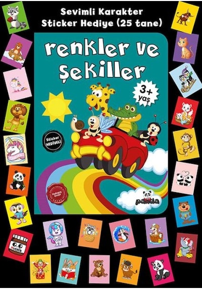 Stickerlı 3+ Yaş Renkler Ve Şekiller