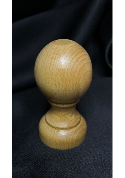 Vernikli Doğal Ahşap Kaşe/damga/mühür Sapı - 40mm Kahverengi