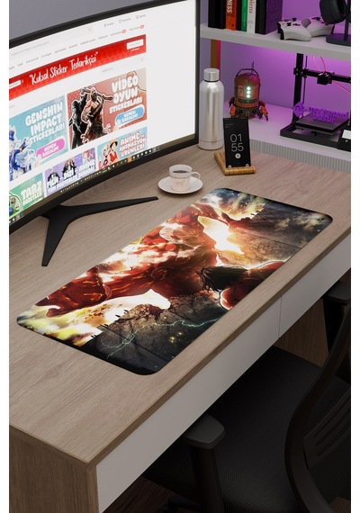 Attack On Titan Anime V5 - 70x30 Xl Gaming Kauçuk Kaymaz Taban Mouse Pad Fare Altlığı