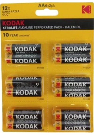 Kodak LR6 Xtralife Alkalin AA Kalem Pil 6 x 2'li