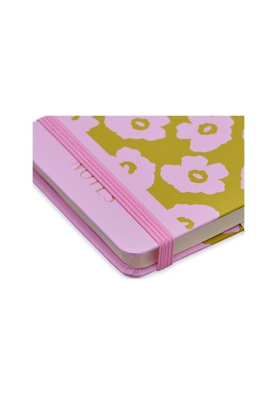 Episode Küçük Spiralli Modern Floral 100 Yp. Defter - Dijon Pink Çok Renkli