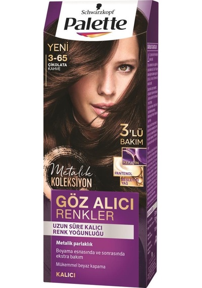Palette Yoğun Göz Alıcı Renkler Saç Boyası 3.65 Çikolata Kahve