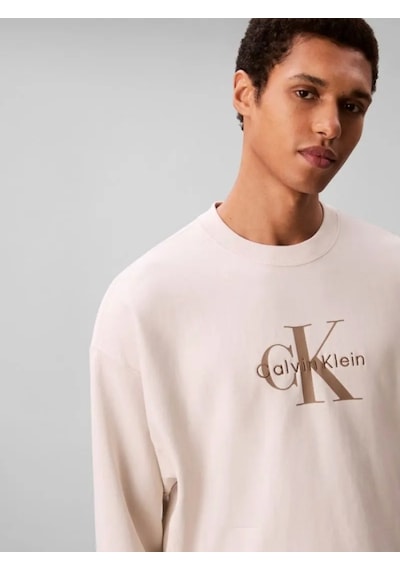 Calvin Klein Jeans Uzun Kollu 350gr Penye Monologolu Bisiklet Yaka Erkek Beyaz Sweatshirt Lv04rd242g Beyaz Calvin Klein Jeans Uzun Kollu 350gr Penye Monologolu Bisiklet Yaka Erkek Beyaz Sweatshirt Lv04rd242g Beyaz