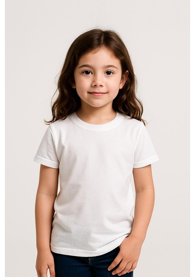 Luess Unisex Çocuk %100 Pamuklu Bisiklet Yaka Basict-shirt 3 Yaş - 7 Yaş Beyaz Luess Unisex Çocuk %100 Pamuklu Bisiklet Yaka Basict-shirt 3 Yaş - 7 Yaş Beyaz