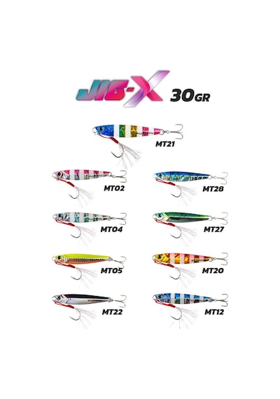Fujin Jig-x 30gr Light Jigging Jig Yem Mt02pinkzebraglow