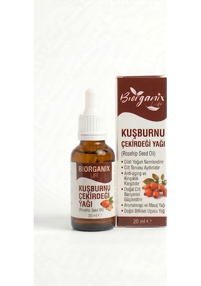 Life %100 Saf Kuşburnu Çekirdeği Yağı 20 Ml Soğuk Sıkım & Cilt Yenileyici