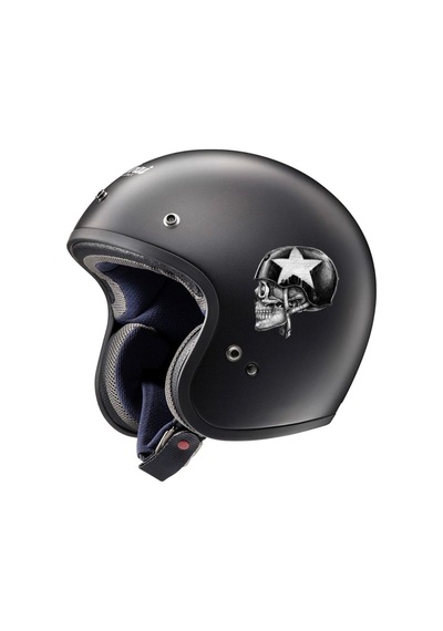 Kasklı Kuru Kafa Oto, Motorsiklet, Kask, Laptop Sticker 12x11 Cm