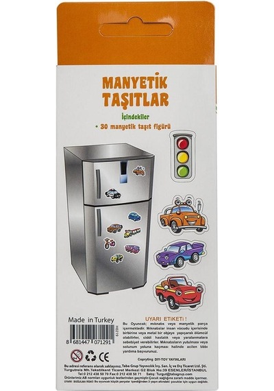 Manyetik Mıknatıslı Taşıtlar 30 Parça Lisanlı  Ürün