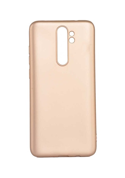 Noktaks - Redmi Note 8 Pro Uyumlu - Kılıf Mat Soft Esnek Premier Silikon Kapak - T10113 - Gold Gold