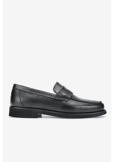 Lofer Erkek Deri Eva Tabanlı Bantlı Klasik Loafer Siyah Lfr-o1133 Derı
