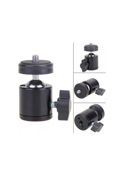 Ayrex Tripod 90 Yönlendirme Aparatı 360 Derece Dönebilen Başlık Tüm Tripodlara Uyumlu Metal Mafsal Aparatı Diğer