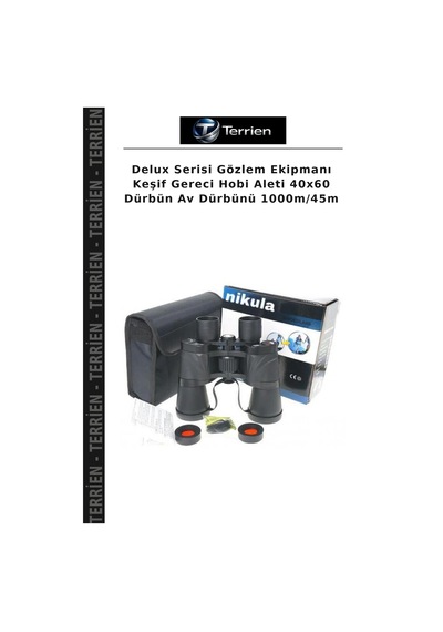 Delux Serisi Gözlem Ekipmanı Keşif Gereci Hobi Aleti 40x60 Dürbün Av Dürbünü 1000m/45m Diğer