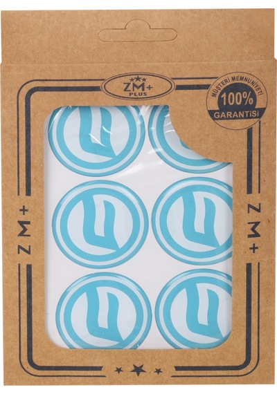 CF Moto Koruma Takozu Damla Etiket Sticker Ø39 mm BEYAZ-YEŞİL