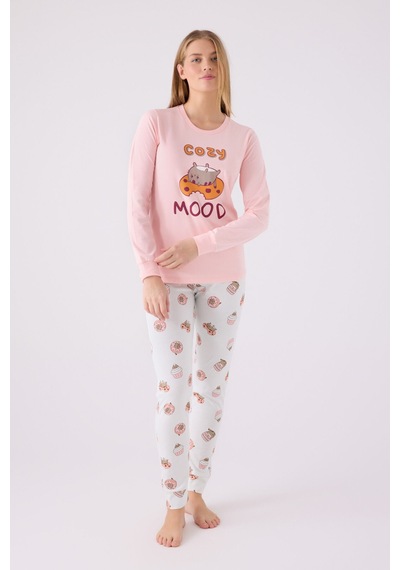 Rolypoly Kadın Pembe Pijama Takımı Rp3467-s-v1 Pembe