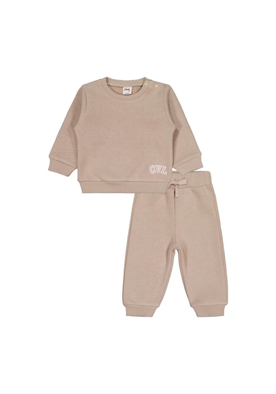 Civil Baby Cvl Nakışlı 6-18 Ay Takım - Bej Vizon