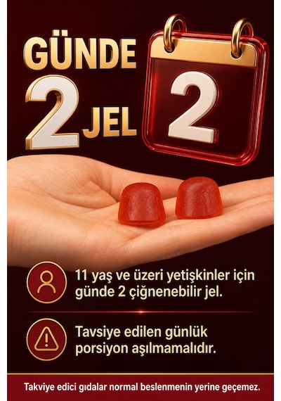 Y'our Gummie Apple Cider Vinegar Elma Sirkesi Folik Asit Krom ve B12 60 Gummies