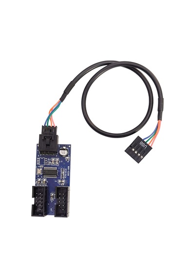 Anakart İç Usb Hub 9 Pin Header 1x2 Çoğaltıcı Port Genişletici Panel Rgb Dişi