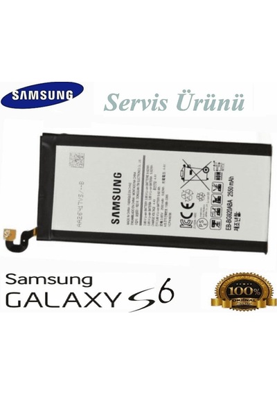 Servis Ürünü Samsung Uyumlu Galaxy S6 Batarya 2550Mah Eb-Bg920Abe S6 G92