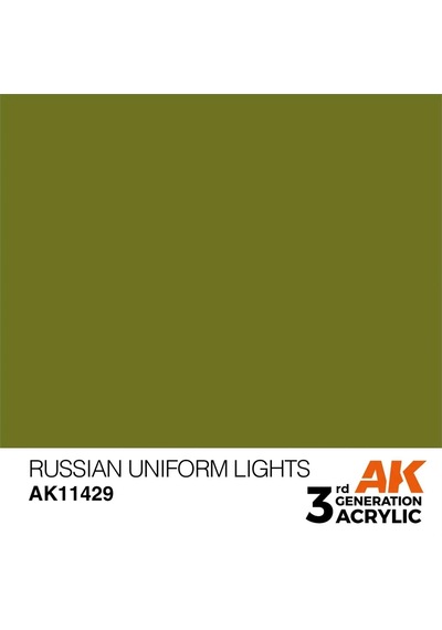 Ak Interactive 11429, 17 Ml. 3gen Russian Uniform Lights Figür Boyası Standart