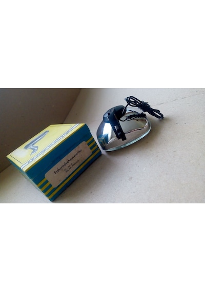 Fer Krom Retro Universal Bisiklet Farı 6V/2.4W Krom Govde Helojen