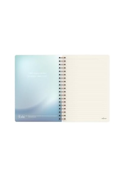 Marble Spiralli Defter Çizgili Rise 17x24 Cm 103 Ivory