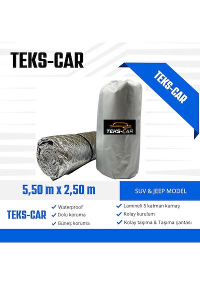 Suv Model Uyumlu Universal Dolu - Kar Ve Güneş Koruyucu Oto Brandası 5,50m - 2,50m