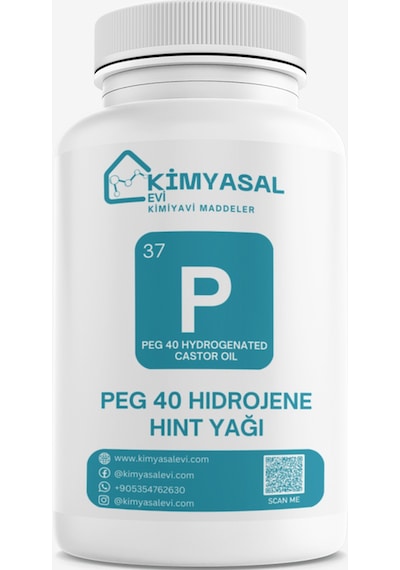 PEG 40 HIDROJENE HINT YAĞI-PEG 40 HYDROGENATED CASTOR OIL hammadde 1000g