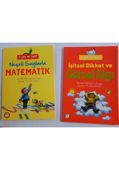 5+ Yaş Matematik + Görsel Alğı 2 Kitap Birlikte