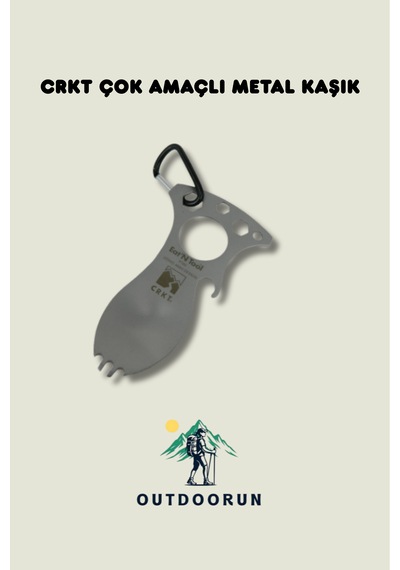 Crkt Çok Amaçlı Metal Kaşık Metal