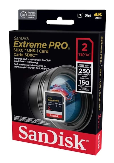 Sandisk SDSDXXD-2T00-GN4IN 2 TB 250/150MB/S SDXC Hafıza Kartı