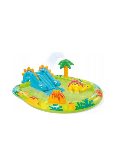 Intex 57166 Küçük Dino Şekilli Oyun Havuzu 191 X 152 X 58 Cm Çok Renkli