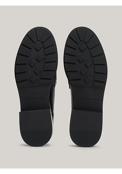 Tommy Hilfiger Kadın Deri Loafer Ayakkabı Fw0fw08029bds Siyah