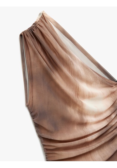 Koton Slim Fit Drape Detaylı Batik Desenli Tek Omuz Bluz Kahverengi Desenli 5sak70059ek Kahverengi Desenli Koton Slim Fit Drape Detaylı Batik Desenli Tek Omuz Bluz Kahverengi Desenli 5sak70059ek Kahverengi Desenli