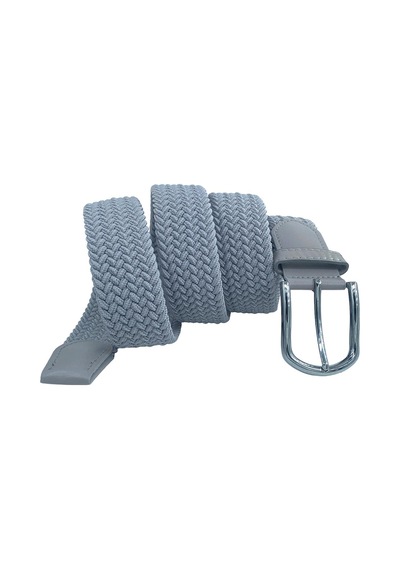 Gri Elastik Esnek Unisex Örgü Kemer Gri