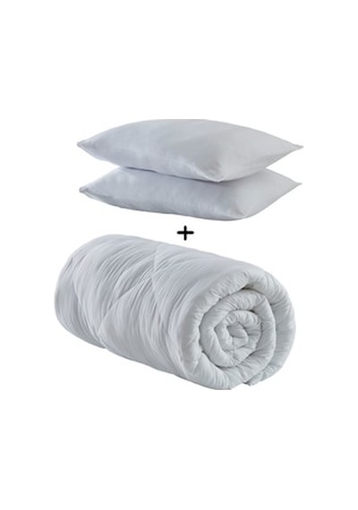 Komfort Home Microfiber Yaz Yorganı Battal Boy +2 Yastık Renkli