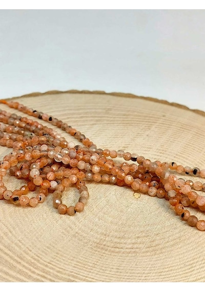 Yasam Tohumu Güneş Taşı Yarım Dizi 3 MM 17 CM Altın