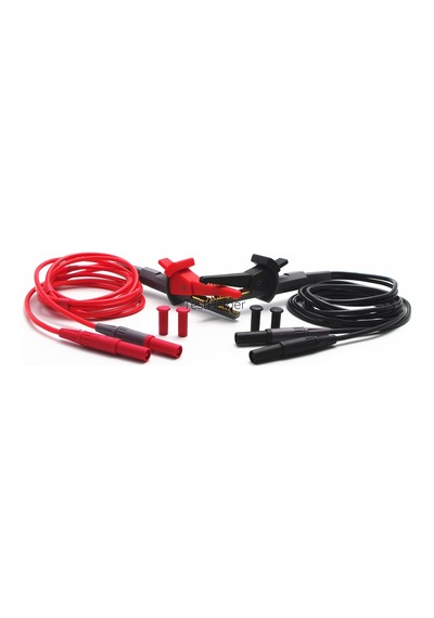 Tl200 Lcr Metre Test Cihazı 4 Dört Telli Silikon Test Uçları Kurşun Terminal Kelvin Klips Timsah 4 Mm Muz Fişli