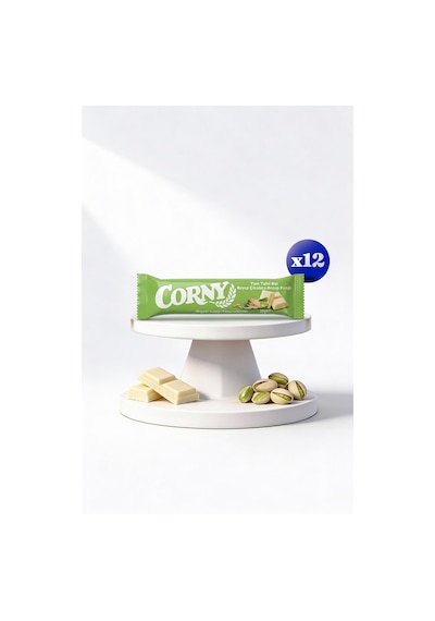 Corny Tam Tahıl Bar Beyaz Çikolata Antep Fıstığı X 12 Adet