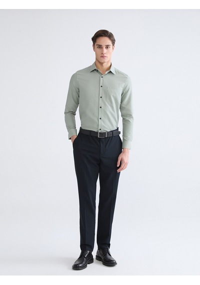 Lcw Busıness Yeşil Regular Fit Erkek Gömlek