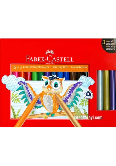 Faber Castell Comfort Keçeli Kalem 15 + 3'lü