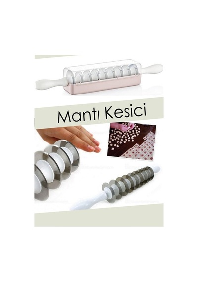 Metal 9 Bıçaklı Mantımatik Mantı Kesici Merdane Mantı Kesme Aparatı - 233735468 Diğer
